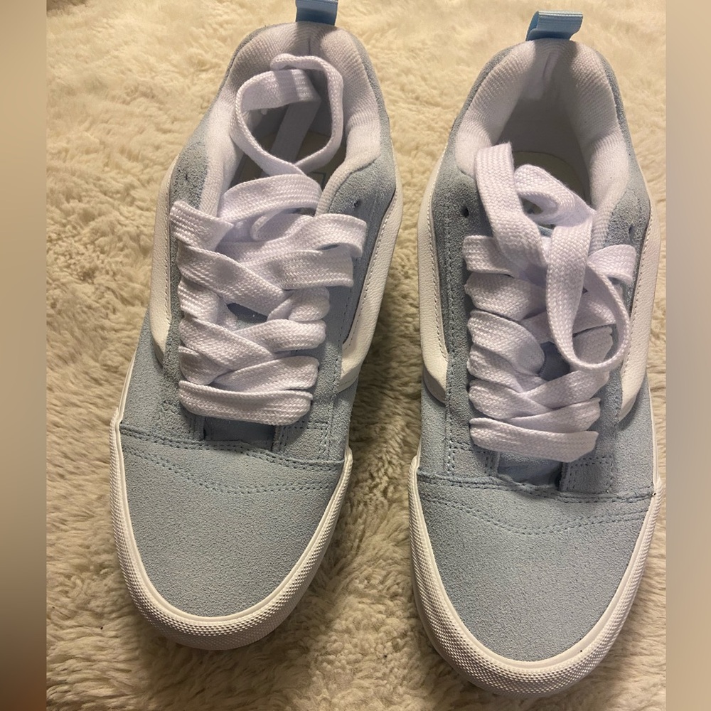 New Vans Knu stack vintage satin dream blue women’s size 9, men’s size 7.5 - Picture 4 of 11